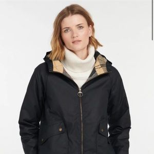 Barbour Windemere Wax Jacket, Navy, US Size 4